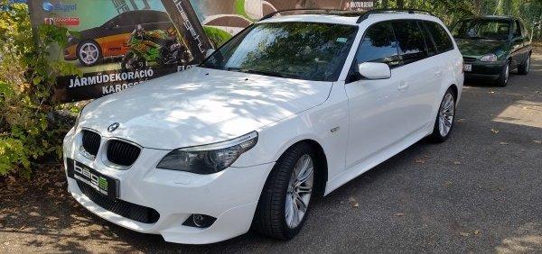 BMW Kombi Avery gloss white fényes fehér autófóliázás fólia car wrapping