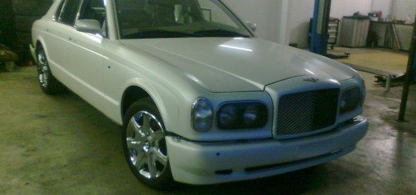 Bentley 3M white car wrapping fehér autófóliázás » Bentley